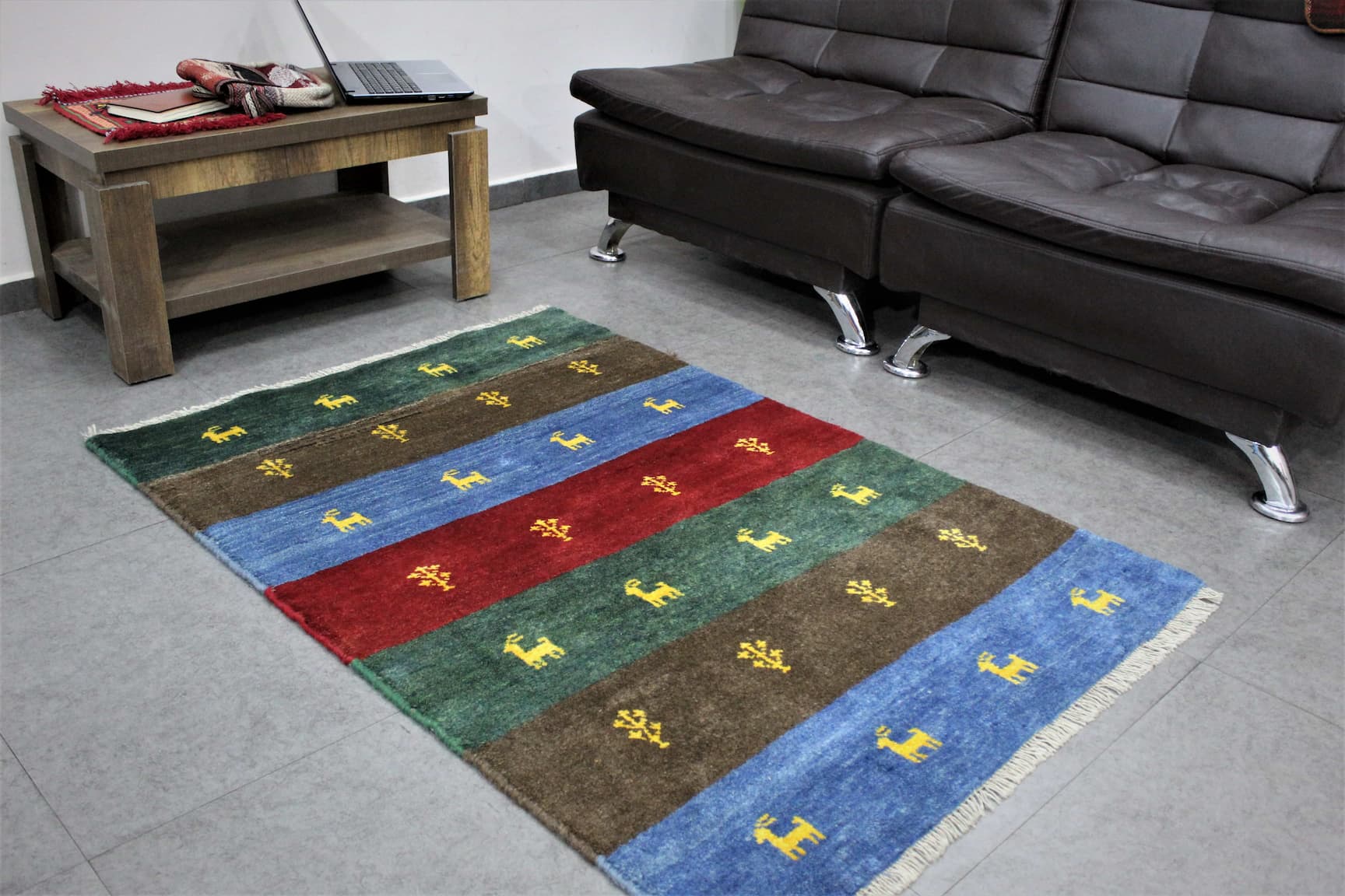 Gabbeh Teppich bunt-seecarpets1075